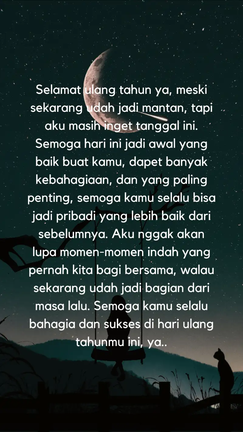 Long Text Ulang Tahun buat Mantan