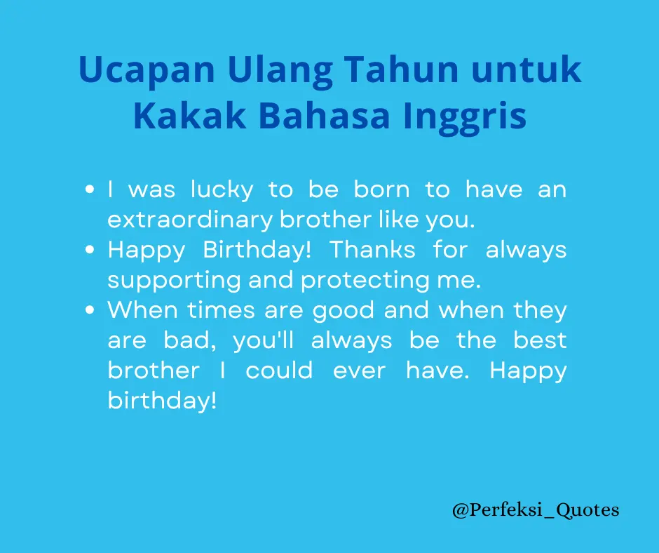 40 Ucapan Ulang Tahun untuk Kakak Laki-laki Bahasa Inggris dan Artinya