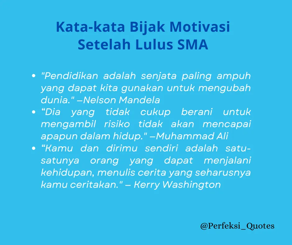 55 Kata-kata Bijak Motivasi Setelah Lulus SMA, buat Semangat Mengejar Impian