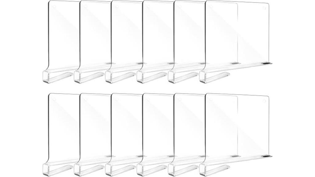 acrylic closet shelf organizers