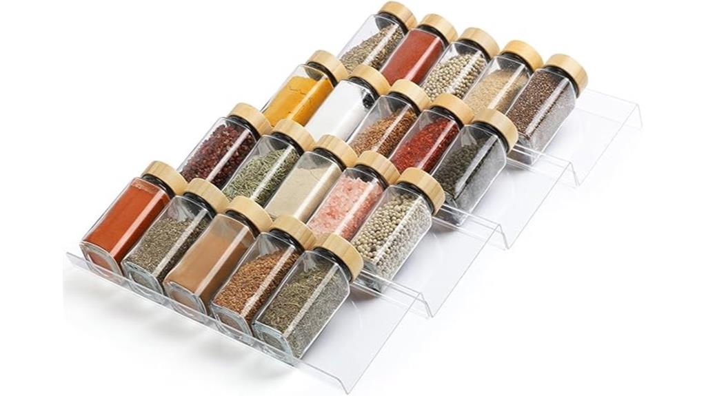 acrylic spice rack organizer