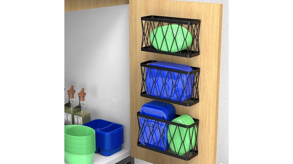adhesive storage for lids