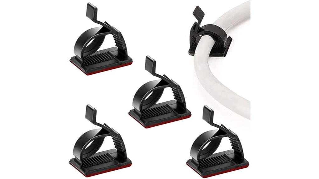 adjustable cable management clips