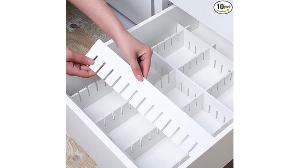 adjustable drawer organization dividers