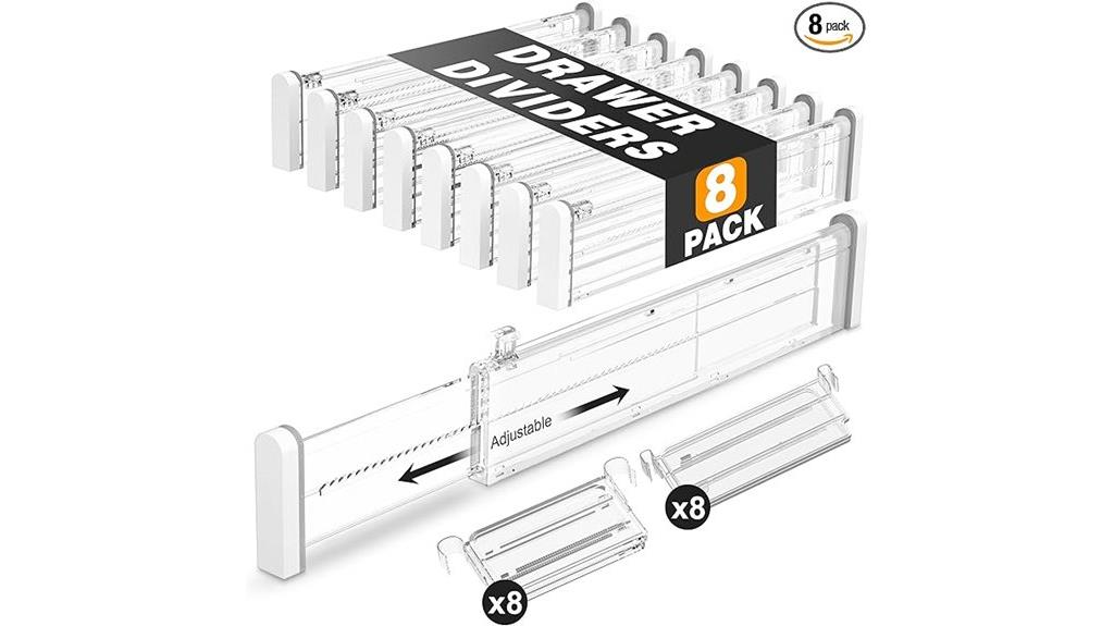 adjustable drawer organization solution
