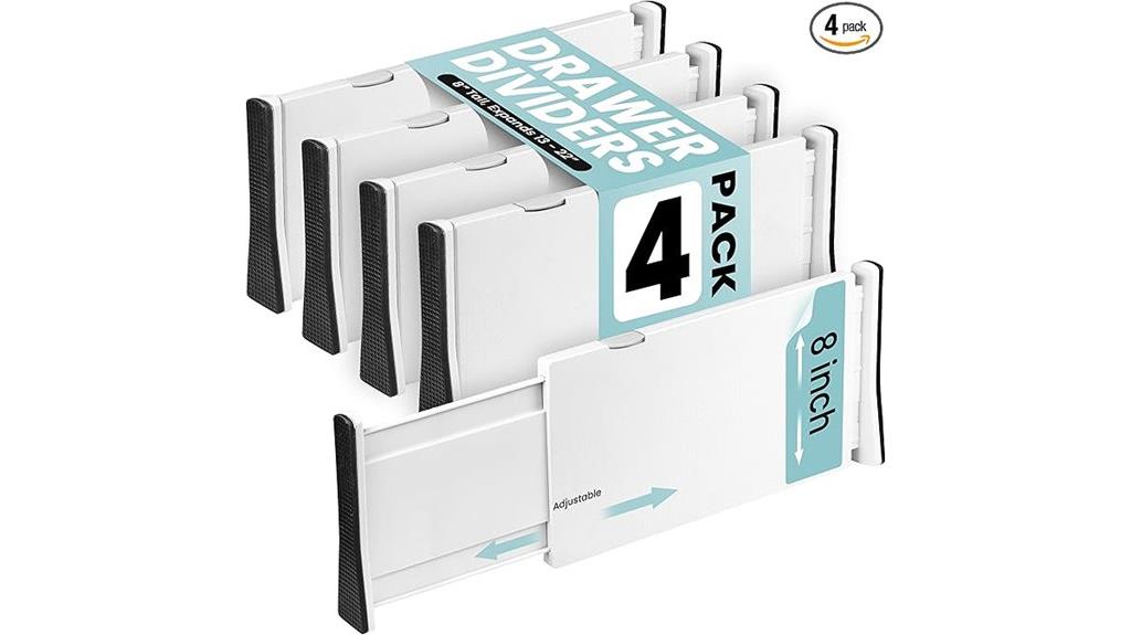 adjustable drawer organization solution