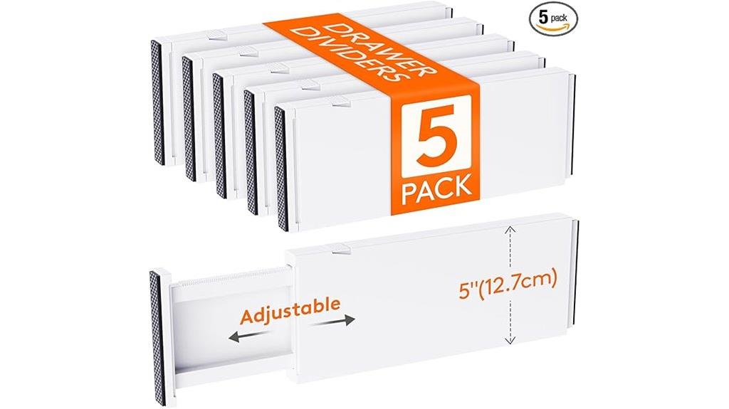 adjustable drawer organization solution