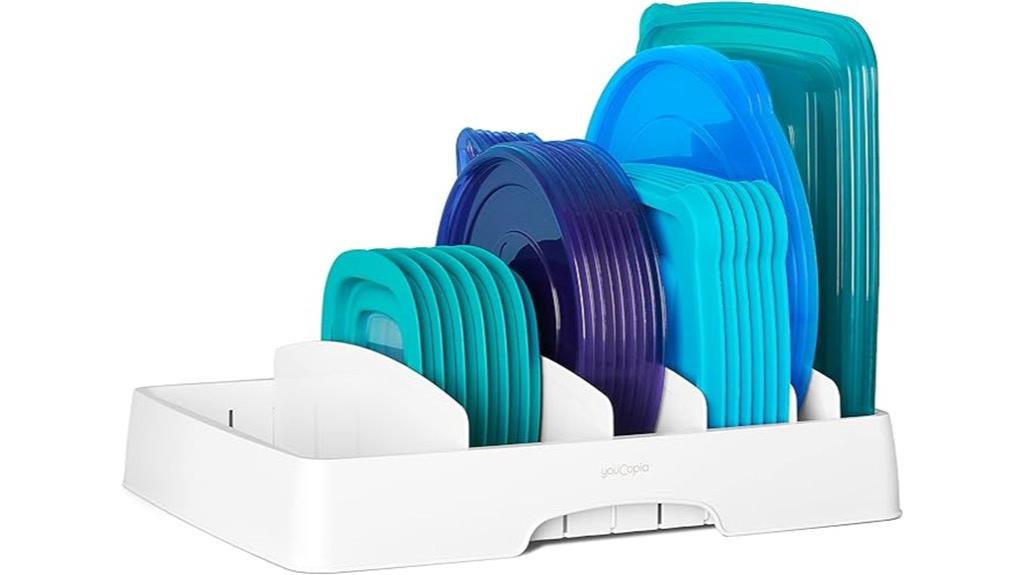 adjustable lid organizer system