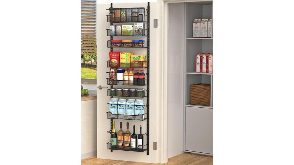 adjustable over door storage solution