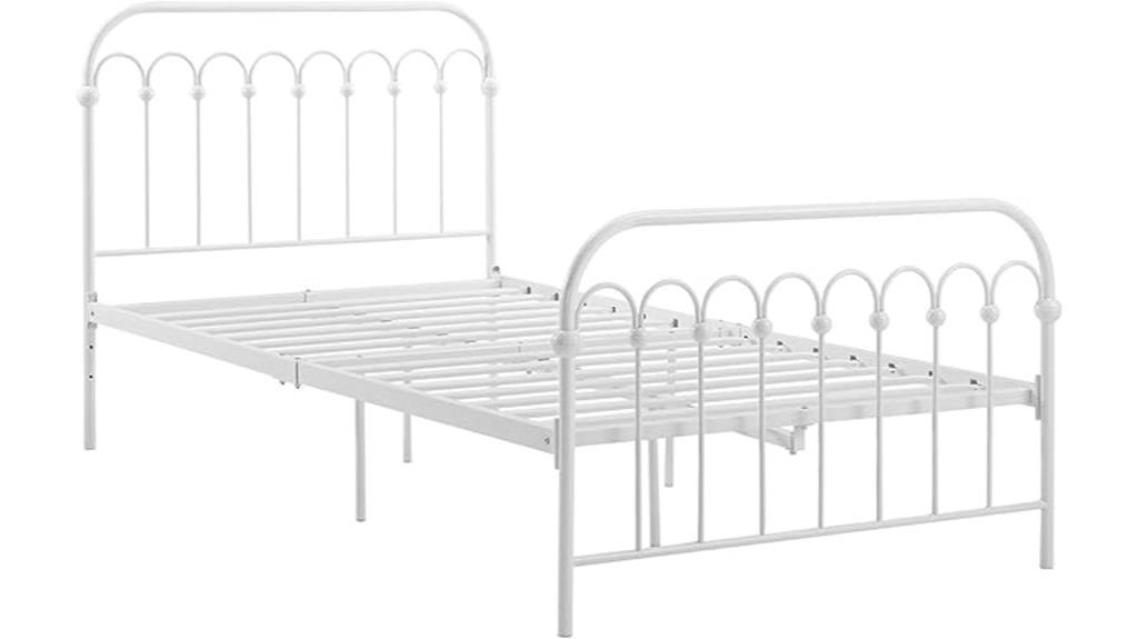 adjustable twin metal bed