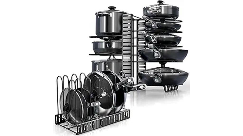 adjustable under cabinet organizer