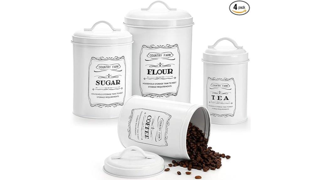 airtight kitchen canister set