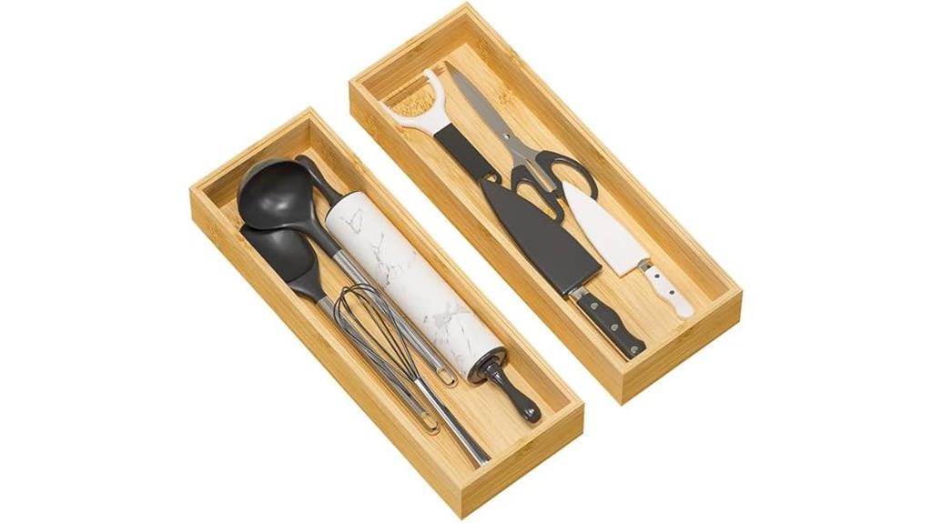 bamboo kitchen utensil organizer