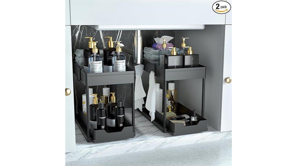 bathroom cabinet storage solution