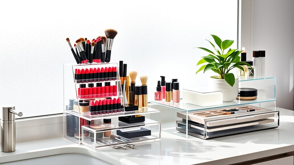 bathroom makeup organizer selection
