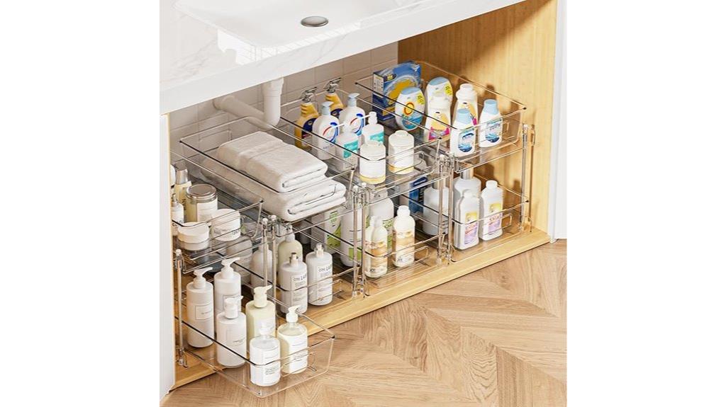 bathroom storage solution set