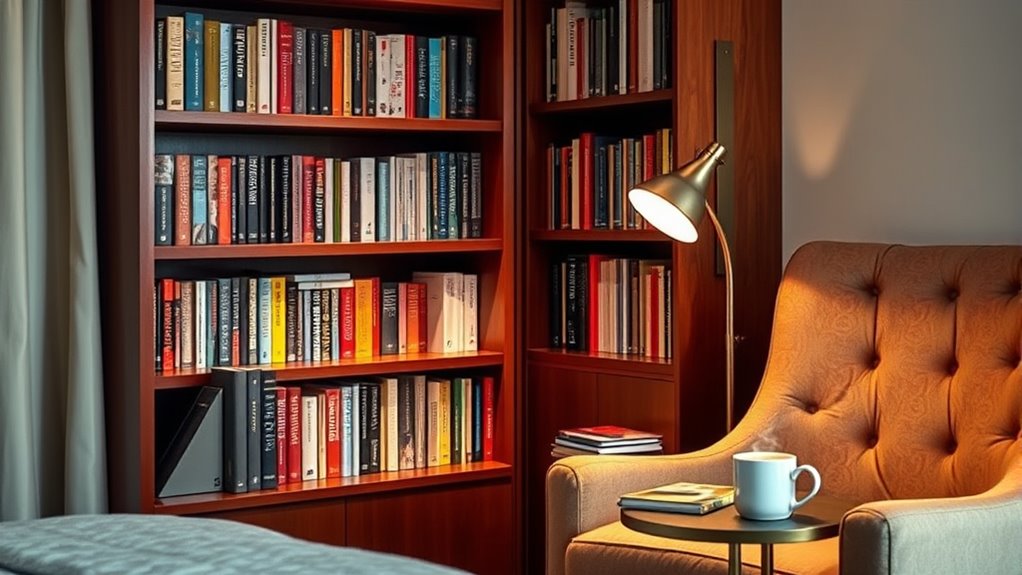 bedroom book organizer selection