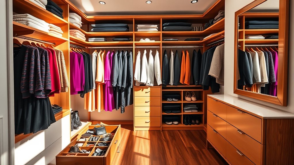 bedroom closet tool selection