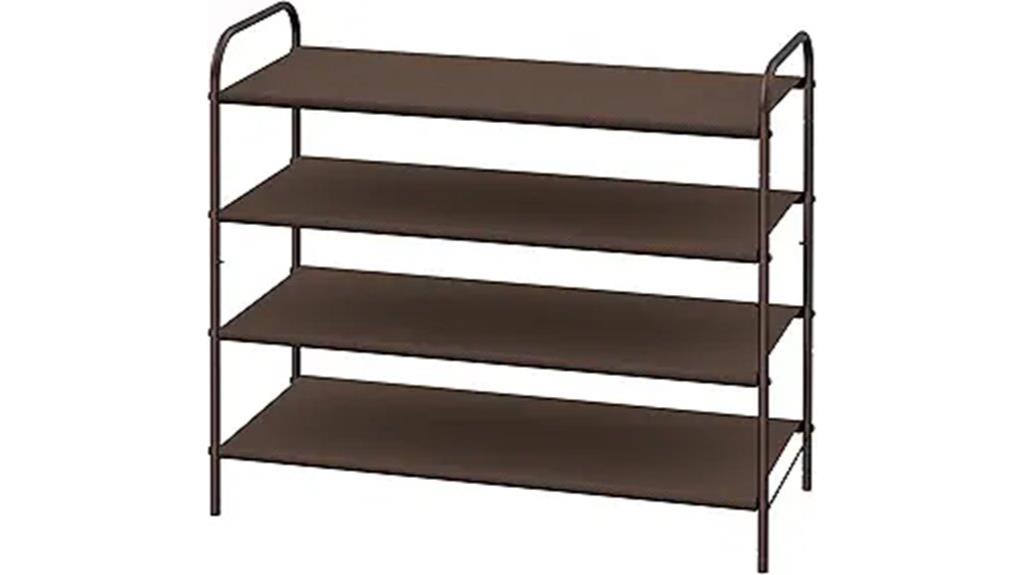 bronze 4 tier shoe organizer