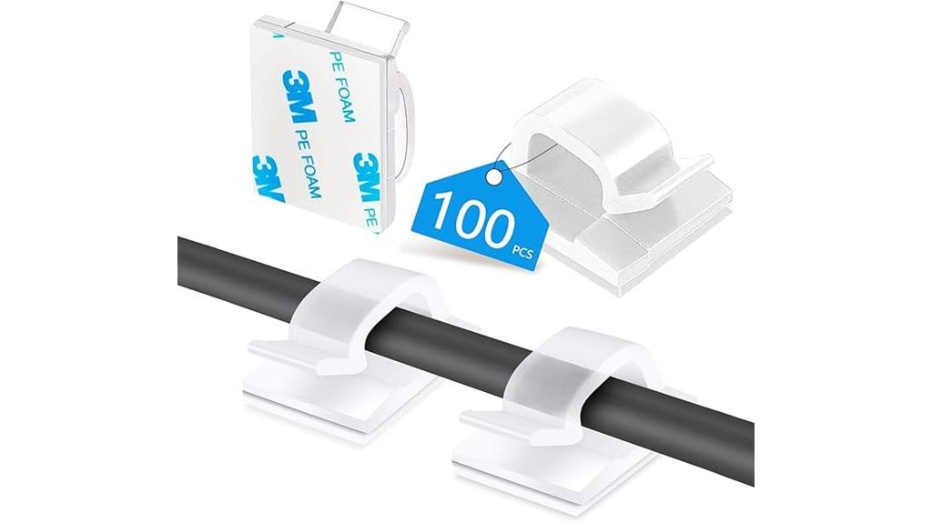 cable management clip organizer
