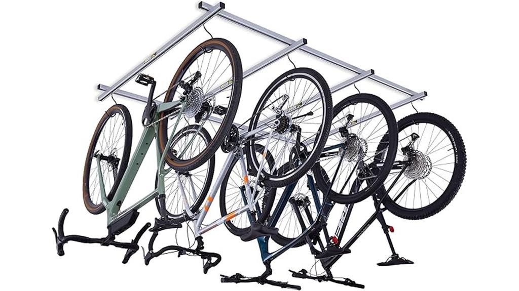 ceiling mounted bicycle storage solution