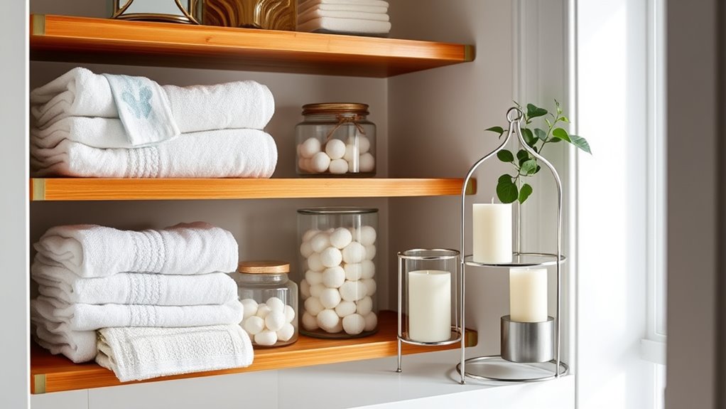 choosing bathroom shelves wisely