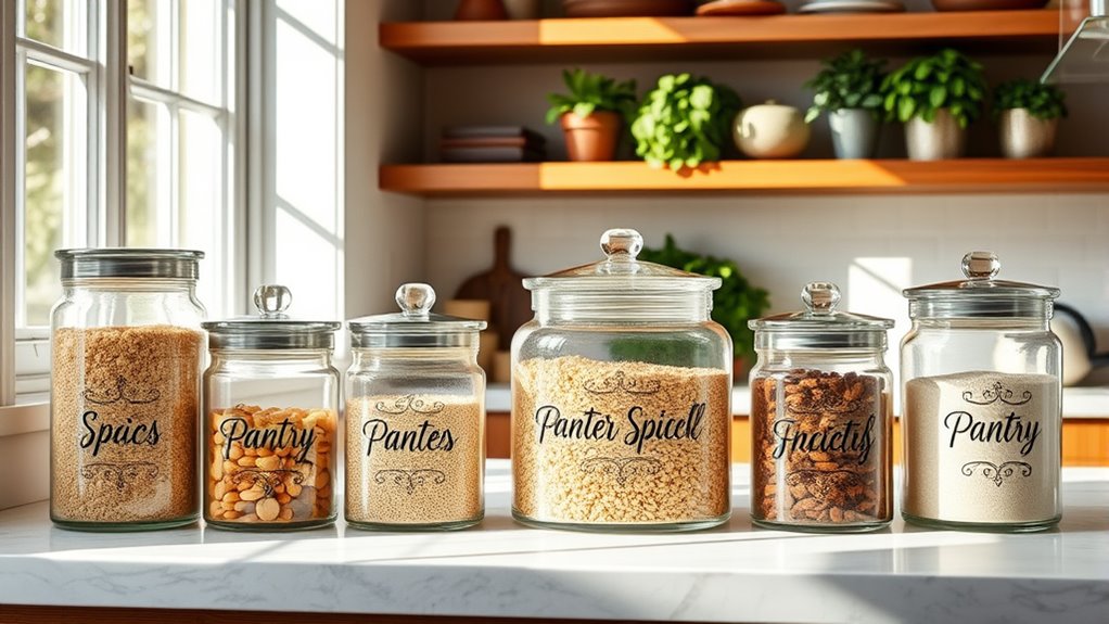 choosing clean pantry canisters