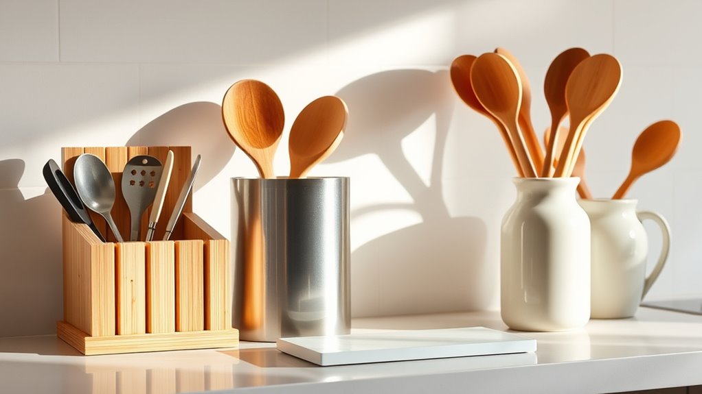 choosing kitchen utensil organizers