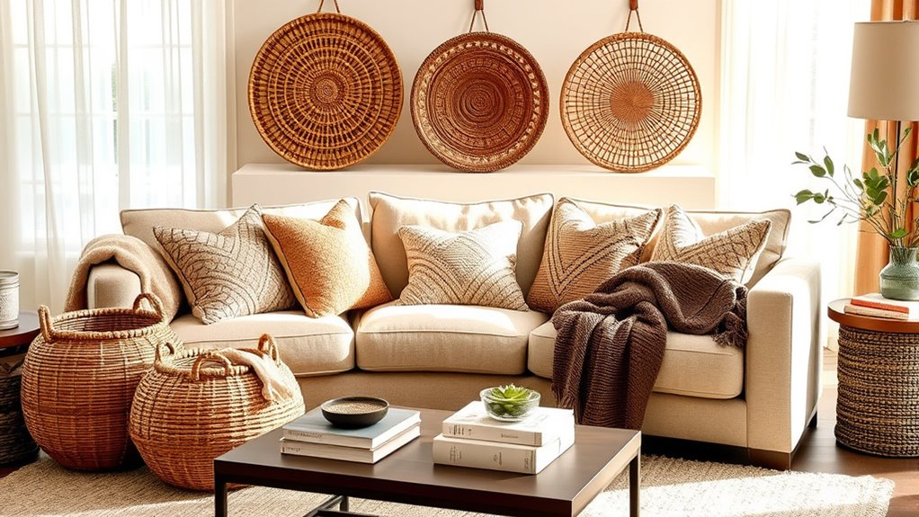 choosing living room baskets