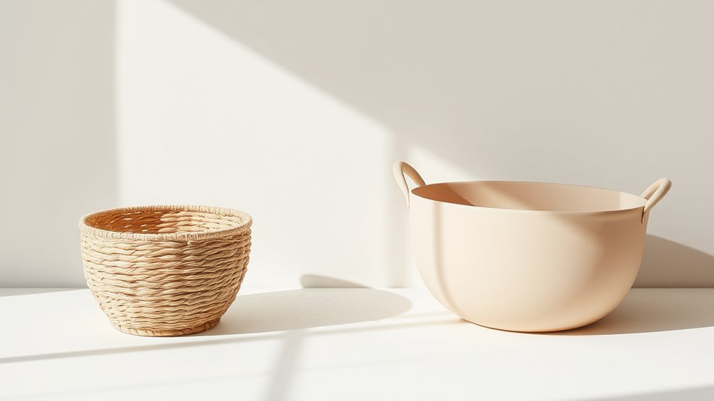 choosing minimalist basket sets