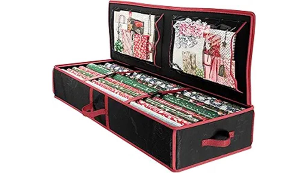 christmas gift wrap storage