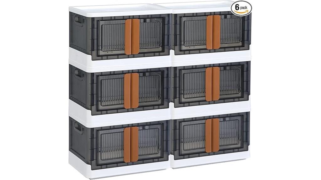 clear storage bins set