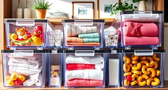 clear storage solutions for organization