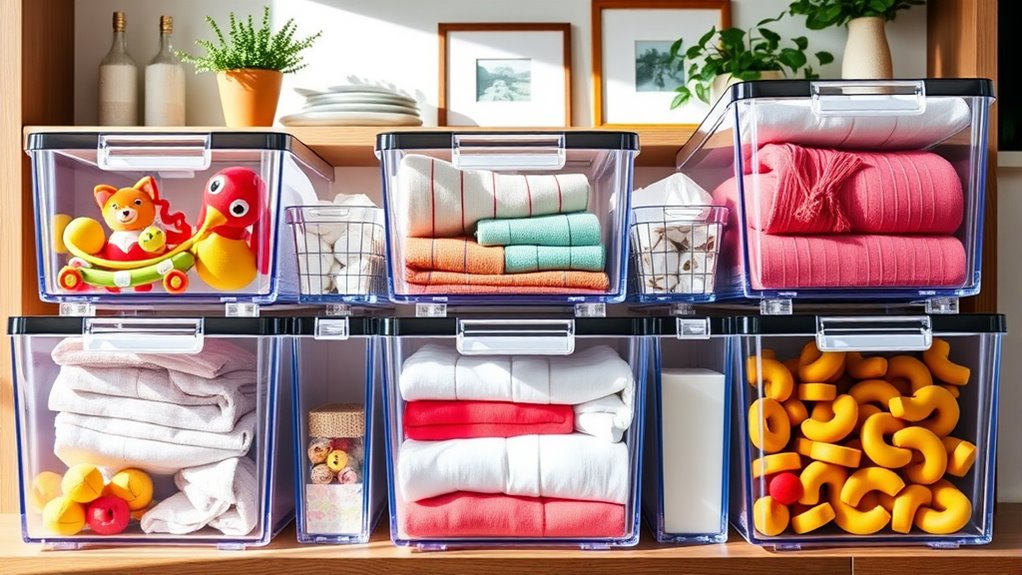 clear storage solutions for organization