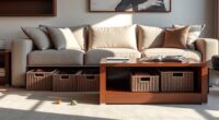 clever storage solutions conceal clutter