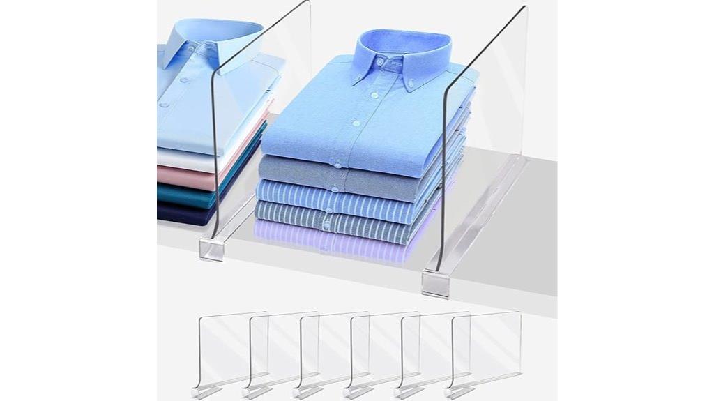 closet organization shelf dividers