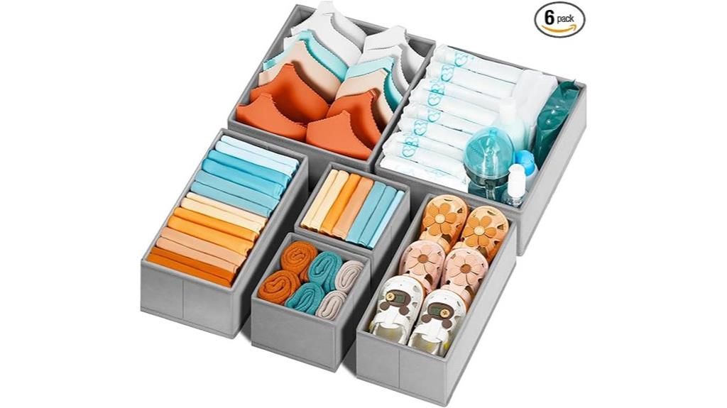 clothes storage organizer set