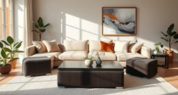 clutter free living room solution