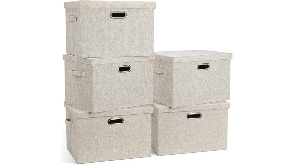 collapsible stackable storage bins