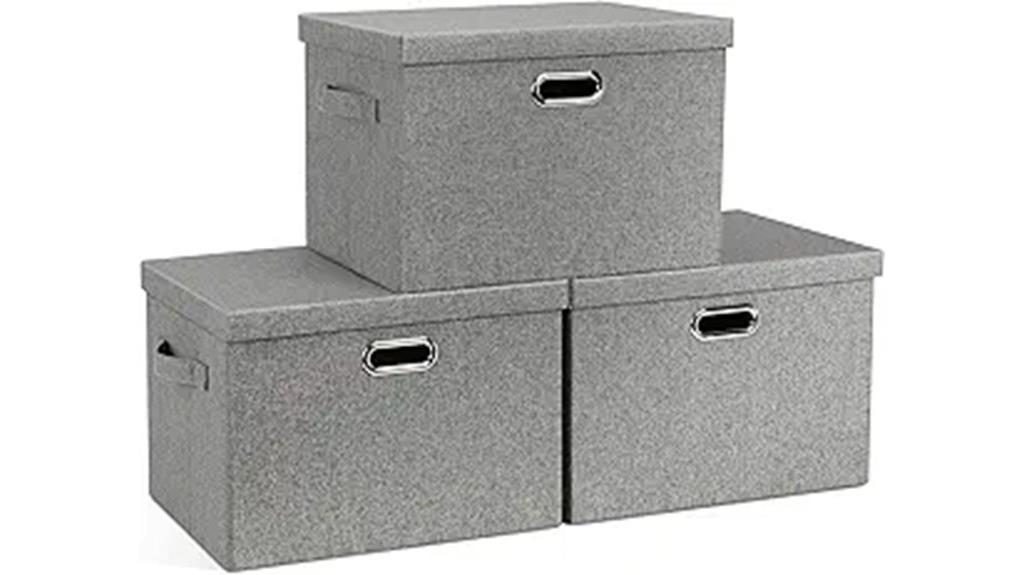 collapsible stackable storage bins