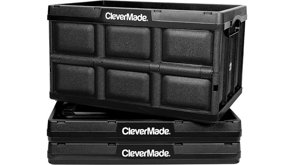 collapsible storage bins set