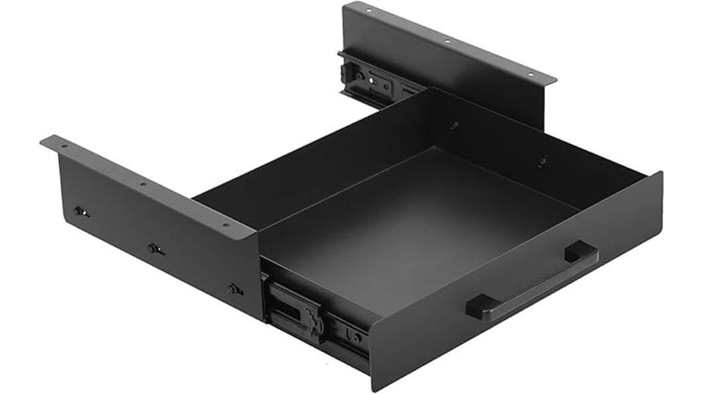 compact black drawer organizer