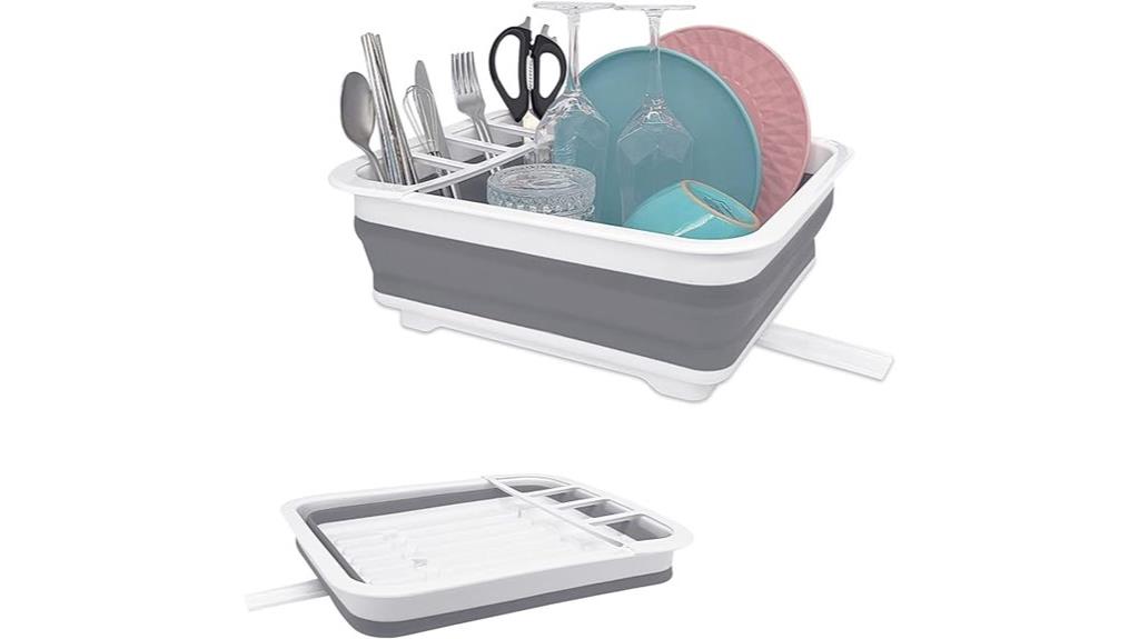 compact drying rack features
