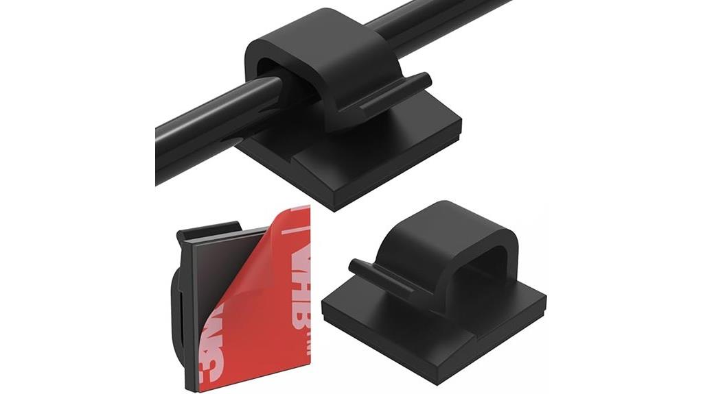 cord management adhesive clips
