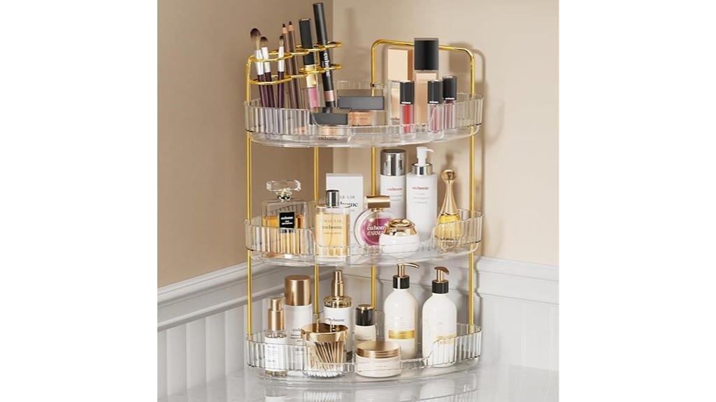 corner bathroom storage solution