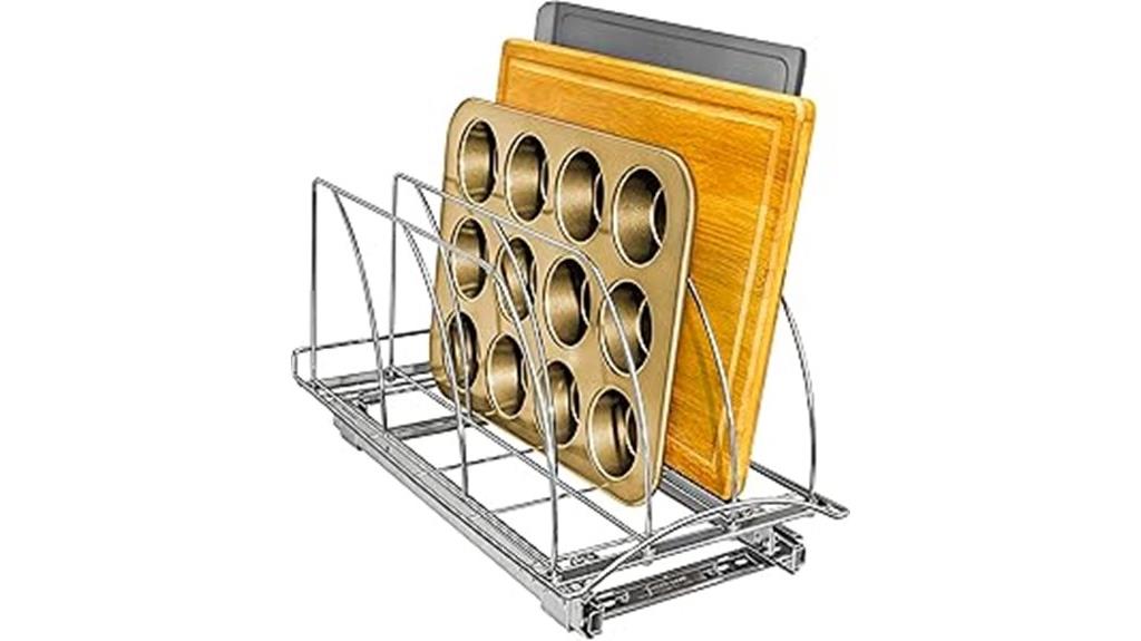 cutting board and pan organizer