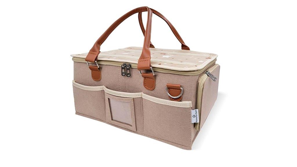 diaper storage organizer with lid