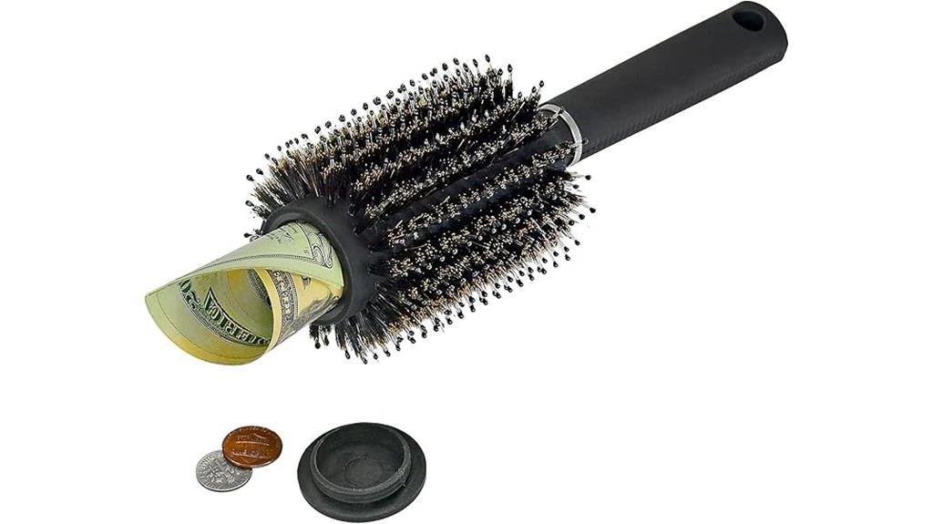 discreet storage hair brush