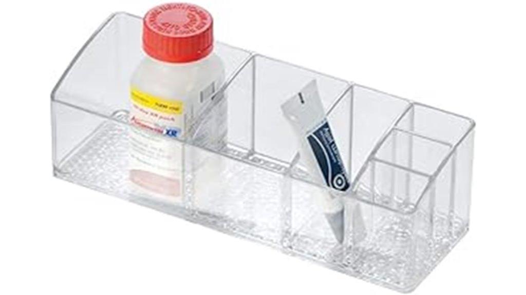 divided vanity organizer design