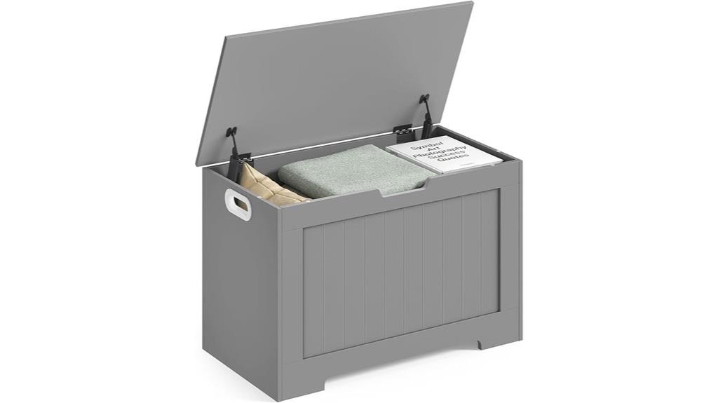 dove gray entryway storage